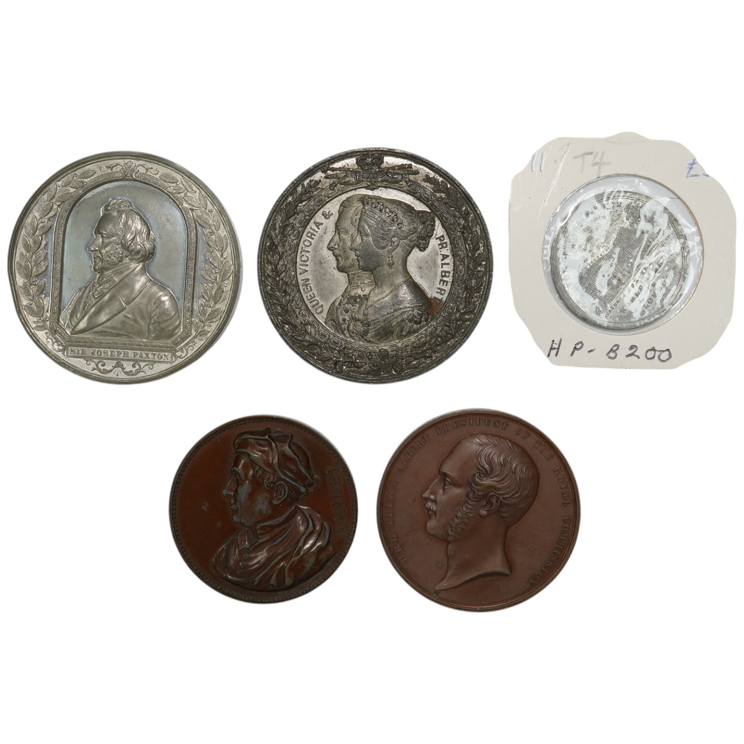 British Historical Medals, The International Industrial Exhibition 1851 and Crystal Palace, comprising Exhibition of the works of Industry of all Nations 1851, obv. Prince Albert President of the Royal commission, exhibi